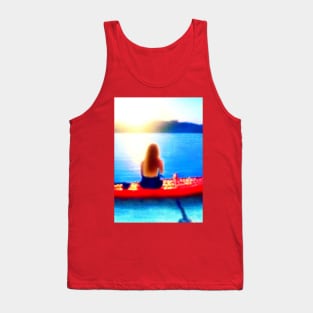 the evening sun the sea Tank Top